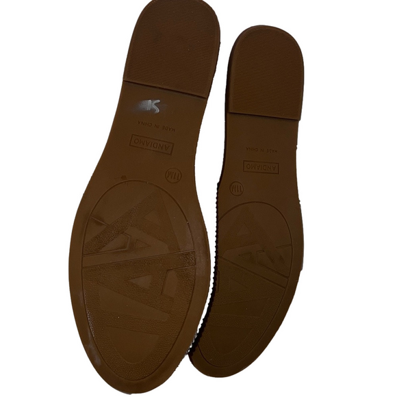 Andiamo Silver Rhinestone Flats with Bow, Size 11 - Picture 10 of 10